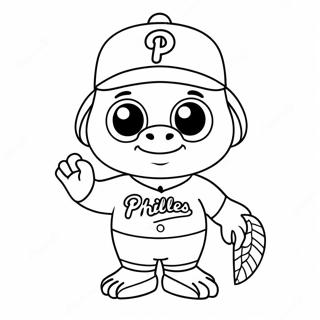 Pagini De Colorat Cu Mascota Draguta A Phillies 79125-21369