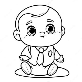 Pagina De Colorat Cu Boss Baby Dragut 79335-21543