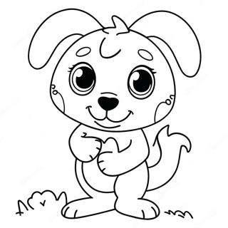 Pagini De Colorat Cu Bluey In Costum Dragut De Ziua Indragostitilor 79386-21583
