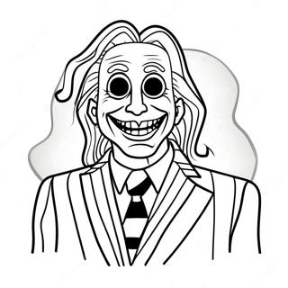 Pagini De Colorat Cu Beetlejuice Si Lydia 79410-21595