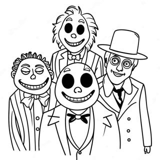 Pagini De Colorat Cu Prietenii Fantomatici Ai Lui Beetlejuice 79411-21597