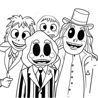 Pagini De Colorat Cu Prietenii Fantomatici Ai Lui Beetlejuice 79411-21598
