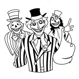 Pagini De Colorat Cu Prietenii Fantomatici Ai Lui Beetlejuice 79411-21600