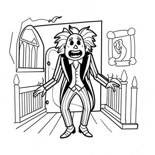 Beetlejuice Pagini de colorat