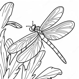 Pagina De Colorat Cu Libelule Majestuoase 79617 21760