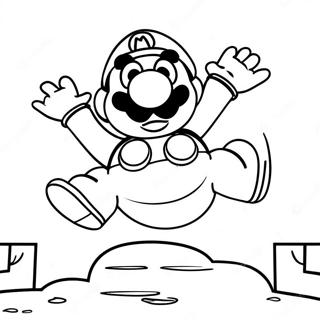 Pagina De Colorat Mario Sarind Peste Goombas 79822 21902