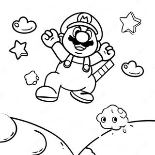 Pagina De Colorat Mario Sarind Peste Goombas 79822 21903