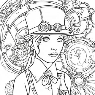 Steampunk Desene De Colorat