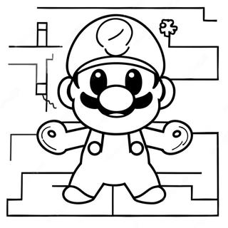 8 Bit Mario Desene De Colorat