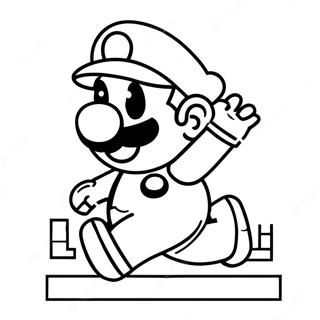 Pagini De Colorat Cu Mario 8 Bit Cu Putere 80157-22162