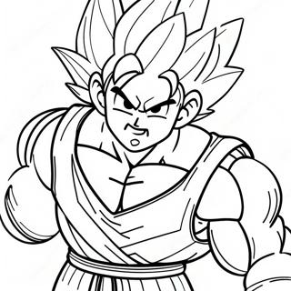 Goku In Armura De Lupta Pagina De Colorat 8028 2120