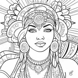 Pagini De Colorat Cu Arta Chicano Vibranta 80337 22299