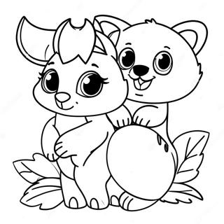 Pagini De Colorat Cu Animale De Padure Adorabile 80569-22490