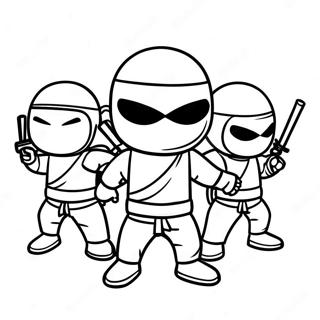 Pagini De Colorat Cu Echipa Curajoasa A Spionilor Ninja 80721 22602