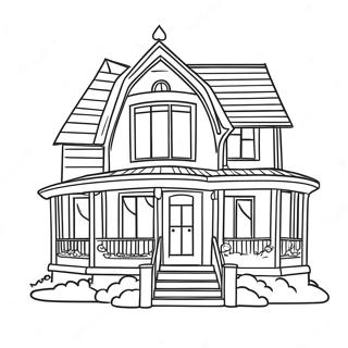 Pagina De Colorat Cu Casa 80796-22655