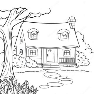 Pagina De Colorat Cu Casuta Confortabila 80797-22657