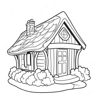 Pagina De Colorat Cu Casuta Confortabila 80797-22658