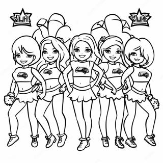 Pagini De Colorat Cu Cheerleaderi Pentru Super Bowl 2024 80876-22728