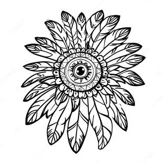 Peso Pluma Cu Pene Colorate Desen De Colorat 80979 22804