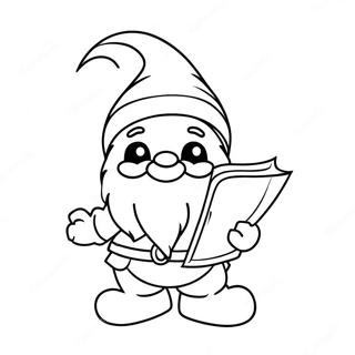 Gnom De Valentine Pagini de colorat