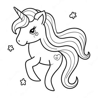 Pagini De Colorat Cu Sirene Si Unicorni Colorati Cu Coama Curcubeu 81546-23252