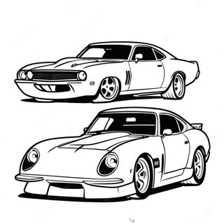 Pagini De Colorat Cu Masinile Fast And Furious 81621 23300