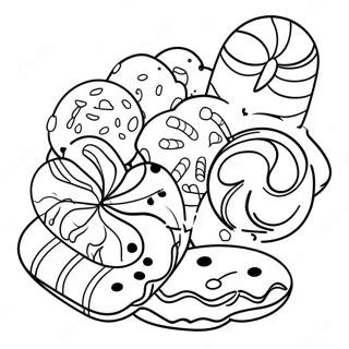 Biscuiți De Crăciun Pagini de colorat