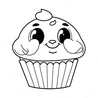 Bluey Muffin Pagini de colorat