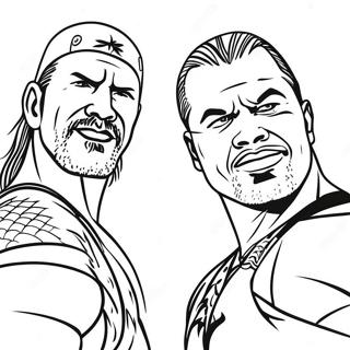 Superstarurile Wwe In Actiune Pagina De Colorat 81904-23517