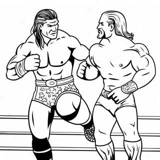 Superstarurile Wwe In Actiune Pagina De Colorat 81904-23519