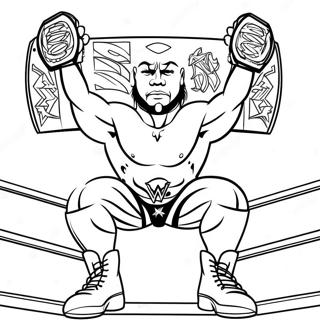 Pagini De Colorat Cu Campionii Wwe Tag Team 81907-23529