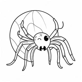 Desen De Colorat Cu Paianjen De Halloween 82161-23741
