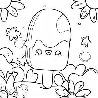 Înghețată Pe Băț Pagini de colorat