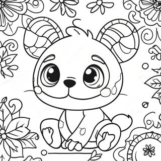 Pagina De Colorat Cu Ornament De Broderie De Craciun Festiv 82522 24025