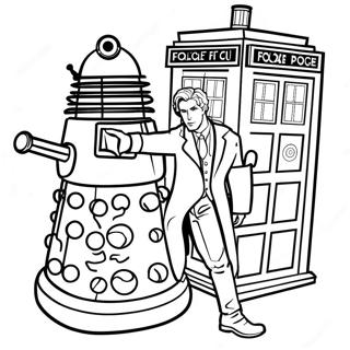 Pagini De Colorat Cu Dr Who Aventuros 82700-24167