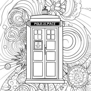 Pagini De Colorat Cu Tardis Colorat 82701-24171