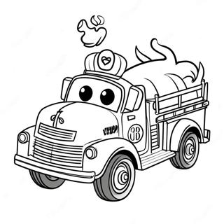 Marshall Cu Camionul De Pompieri Pagina De Colorat 830-1127