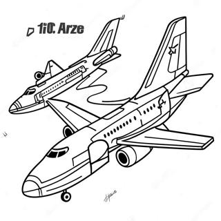 Forțele Aeriene 1 Desene De Colorat