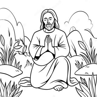 Iisus Rugandu Se In Gradina Pagina De Colorat 8380 2003