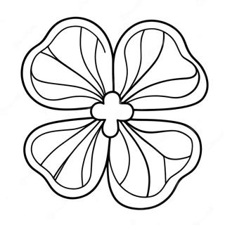 Trifoi Cu Patru Foi Pagina De Colorat Desene De Colorat