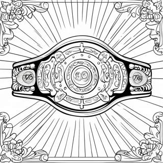 Pagina De Colorat Centura De Campion La Box 84138-25295