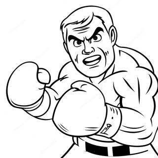 Pagini De Colorat Cu Lovitura Knockout 84140-25301