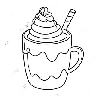 Pagini De Colorat Cu Ciocolata Calda Fermecatoare Si Frisca 84369-25484