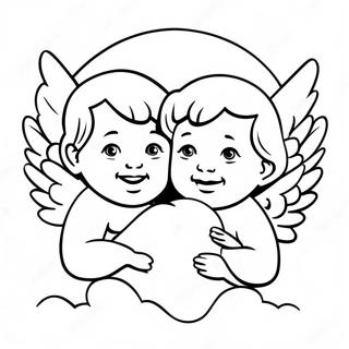 Pagina De Colorat Cu Cherubini Ingeresti 84522-25592