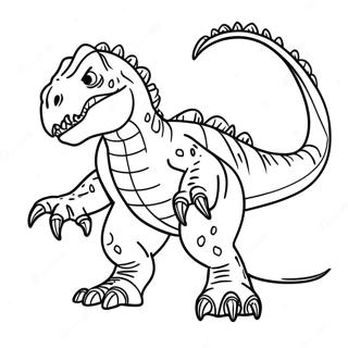 Pagini De Colorat Cu Indominus Rex Racnet 84600 25655