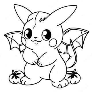 Pokemon Halloween Desene De Colorat