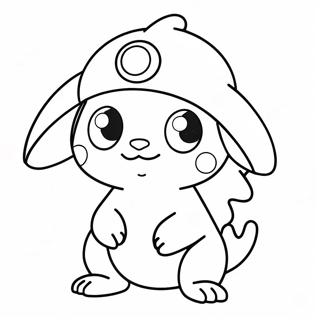Pokemon Dragut In Costume Pagina De Colorat 84930 25995