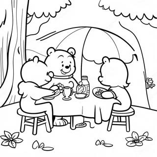 Pagina De Colorat Cu Aventura Picnic A Ursilor Berenstain 85034-26081