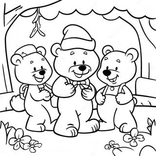 Pagina De Colorat Cu Aventura Picnic A Ursilor Berenstain 85034-26082
