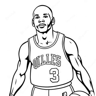 Pagina De Colorat Cu Michael Jordan In Tricou Retro 85059 26099